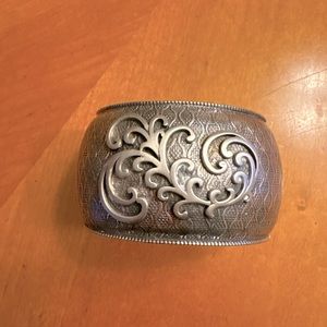 Solid sterling silver Silpada cuff bracelet